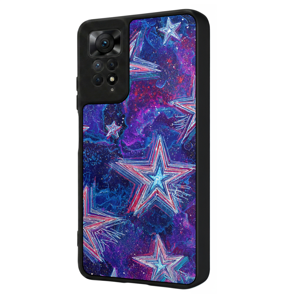Xiaomi Redmi Note 11 Pro Uyumlu Retro Yildizlar Tasarımlı Glossy Premium Kılıf