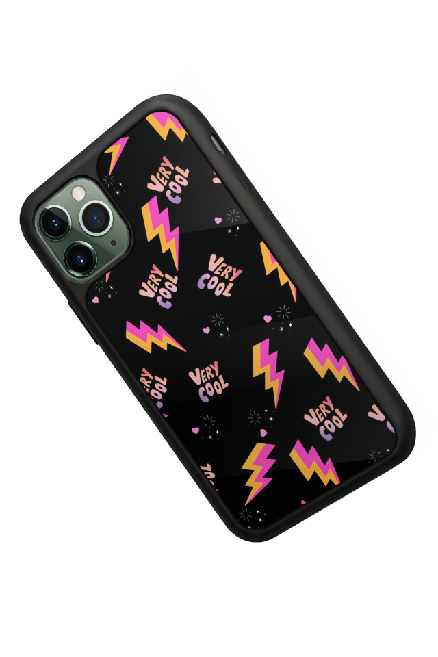 iPhone 11 Pro Max Uyumlu Simsek Tasarımlı Glossy Premium Kılıf