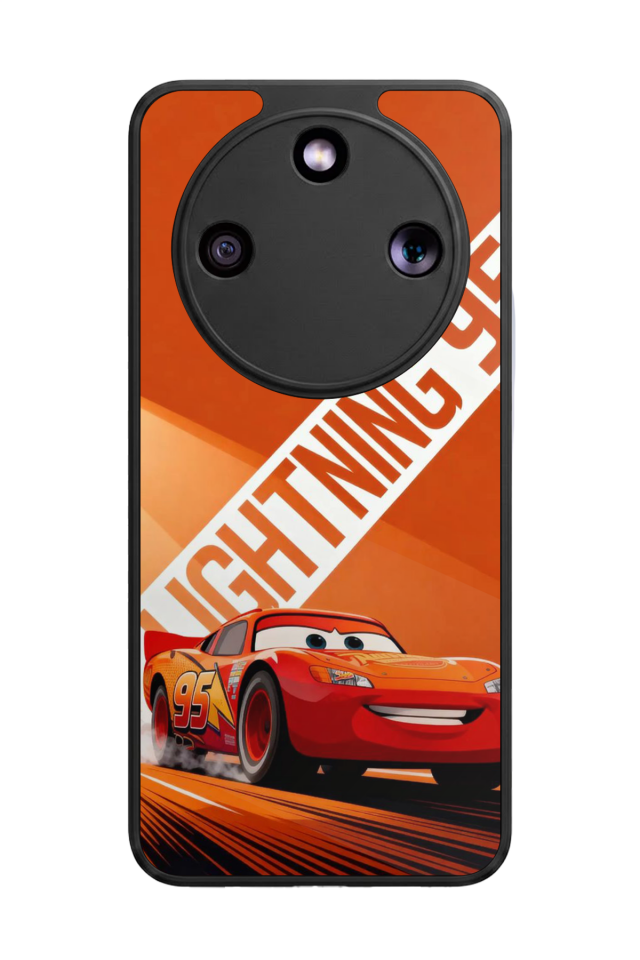 Honor Magic 8 Lite Uyumlu Şimsek McQueen Tasarımlı Glossy Premium Kılıf