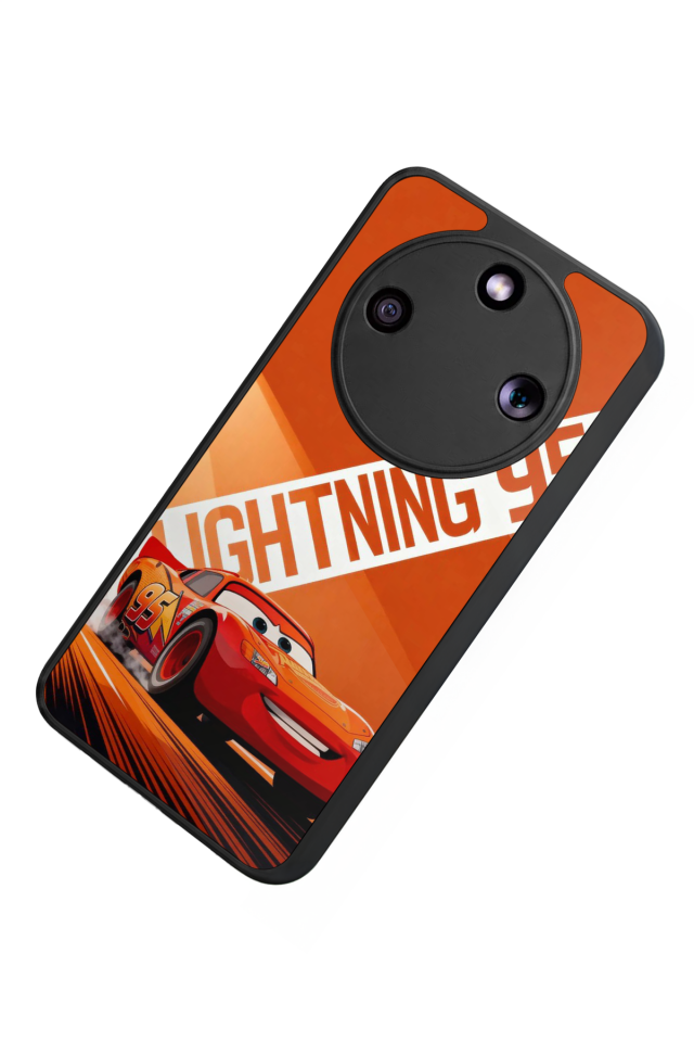Honor Magic 8 Lite Uyumlu Şimsek McQueen Tasarımlı Glossy Premium Kılıf