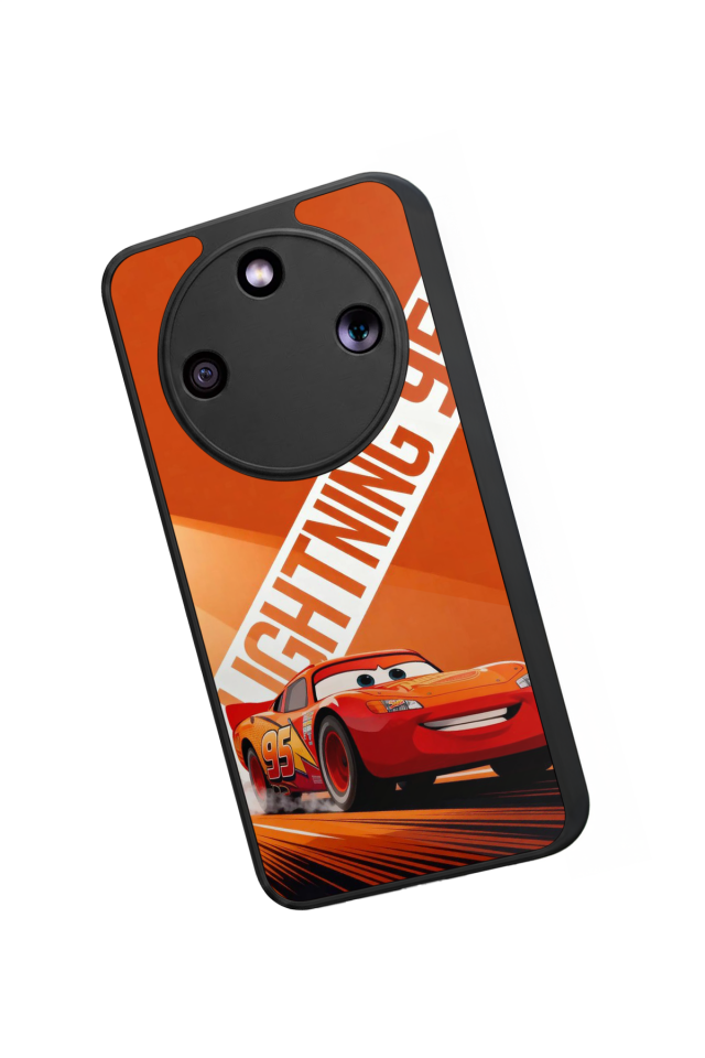 Honor Magic 8 Lite Uyumlu Şimsek McQueen Tasarımlı Glossy Premium Kılıf