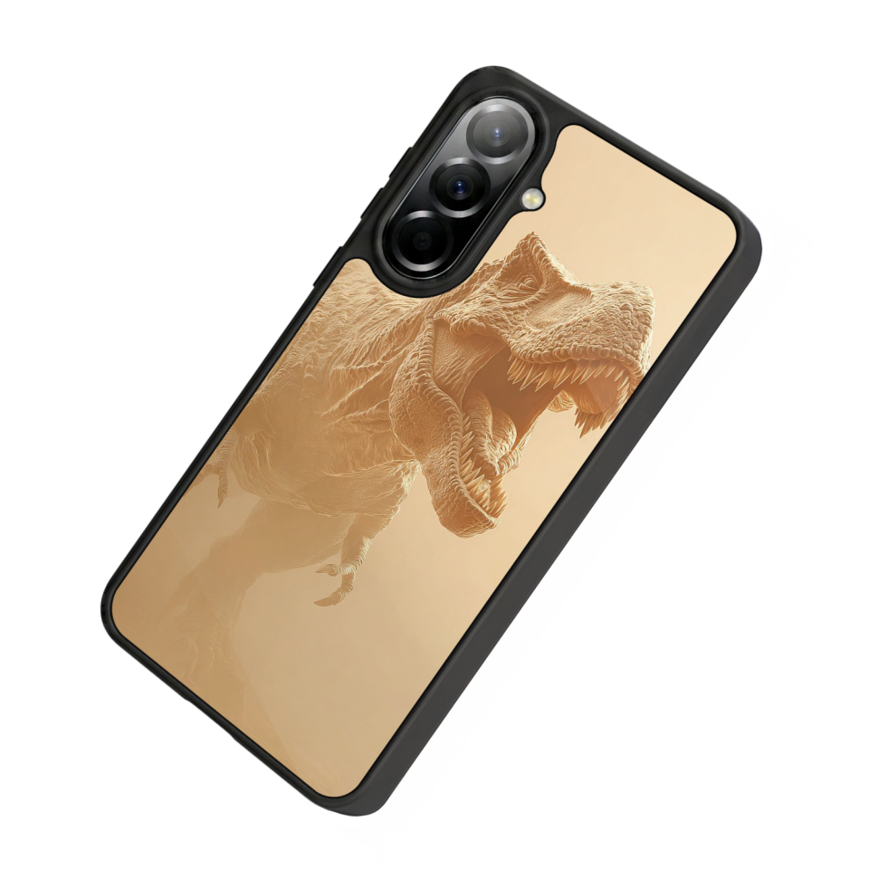 Samsung Galaxy A37 Uyumlu Dinazor Tasarımlı Glossy Premium Kılıf