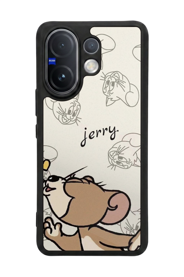Vivo V60 Uyumlu Tom And Jerry Tasarımlı Glossy Premium Kılıf