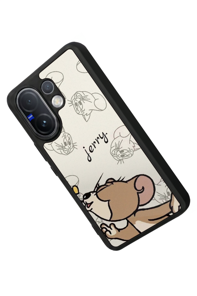 Vivo V60 Uyumlu Tom And Jerry Tasarımlı Glossy Premium Kılıf