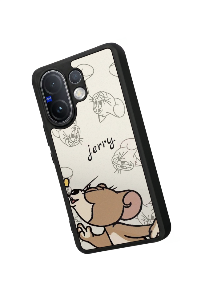 Vivo V60 Uyumlu Tom And Jerry Tasarımlı Glossy Premium Kılıf