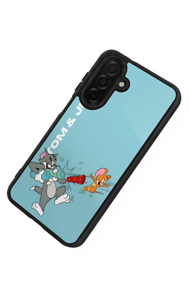 Samsung Galaxy A56 Uyumlu Tom And Jerry Tasarımlı Glossy Premium Kılıf