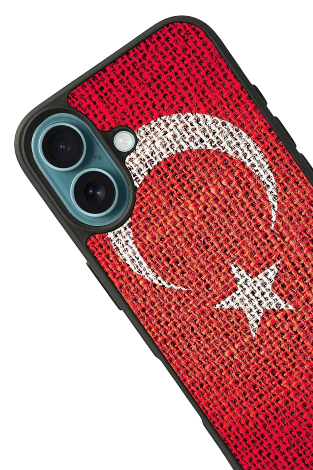 iPhone 16 Plus Uyumlu Türk Bayragi Tasarımlı Glossy Premium Kılıf