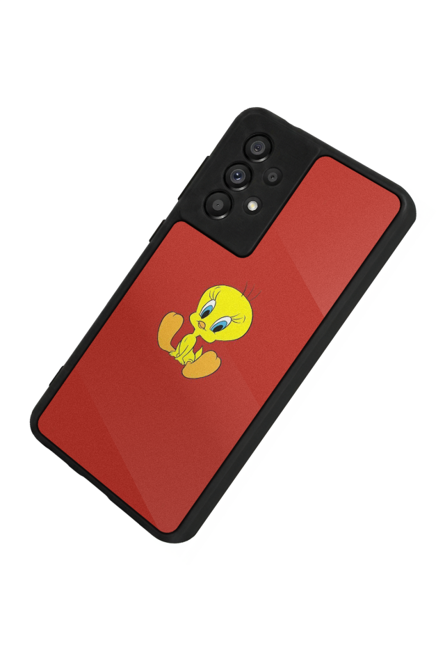 Samsung Galaxy A73 Uyumlu Tweety Tasarımlı Glossy Premium Kılıf