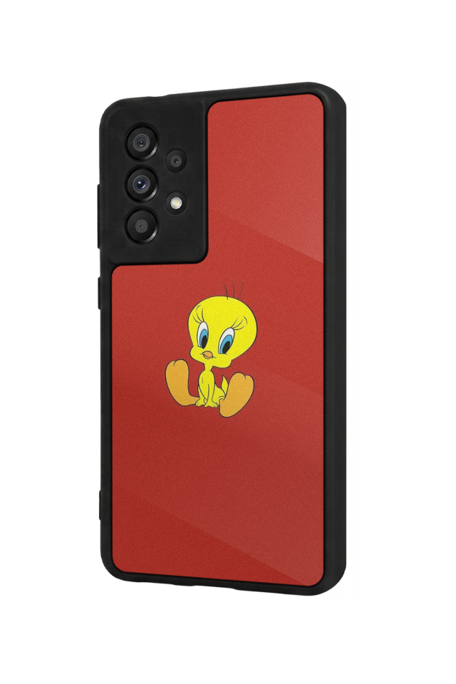 Samsung Galaxy A73 Uyumlu Tweety Tasarımlı Glossy Premium Kılıf