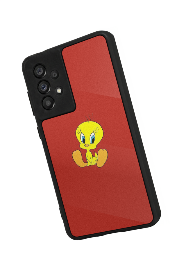 Samsung Galaxy A73 Uyumlu Tweety Tasarımlı Glossy Premium Kılıf