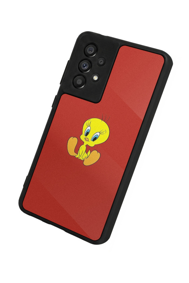 Samsung Galaxy A73 Uyumlu Tweety Tasarımlı Glossy Premium Kılıf