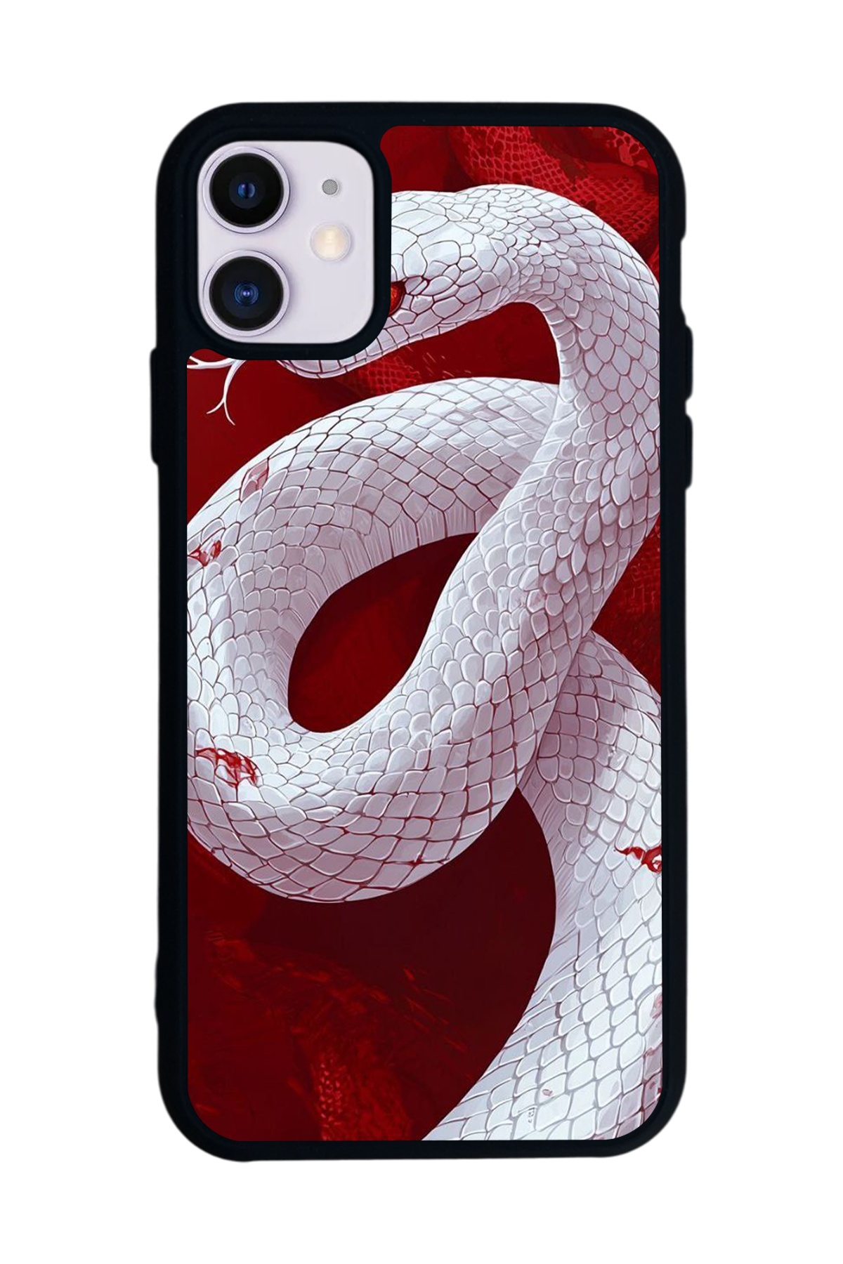 iPhone 11 Uyumlu Yılan Tasarımlı Glossy Premium Kılıf