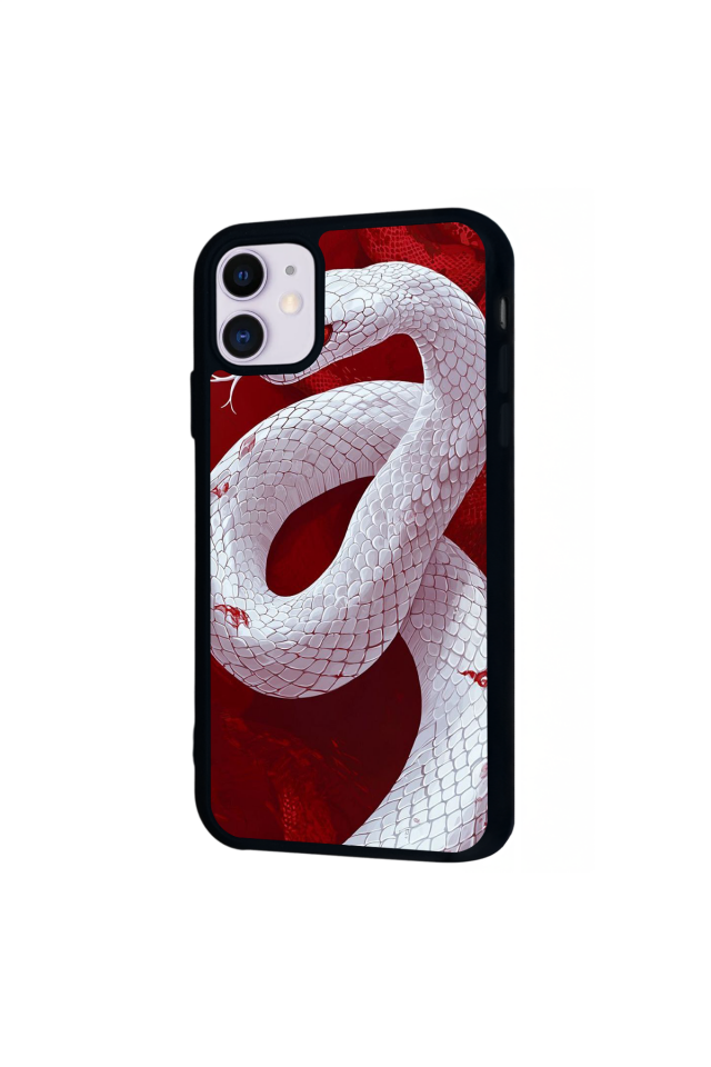 iPhone 11 Uyumlu Yılan Tasarımlı Glossy Premium Kılıf