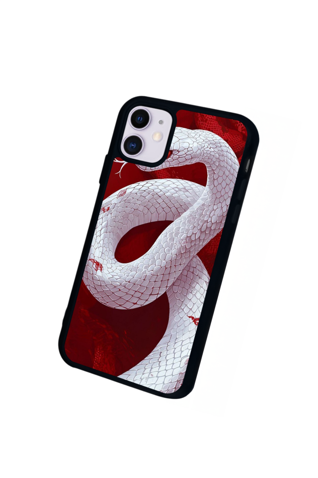 iPhone 11 Uyumlu Yılan Tasarımlı Glossy Premium Kılıf