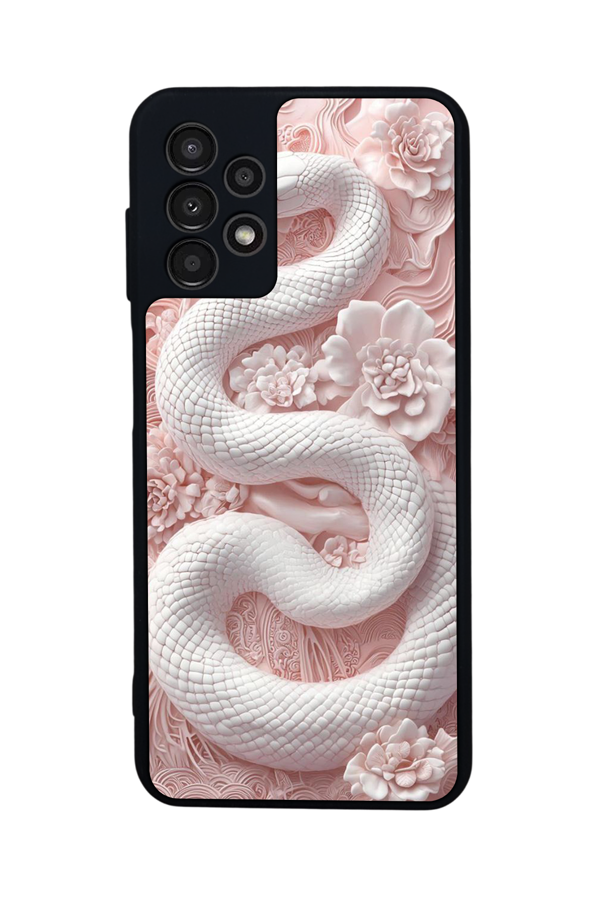 Samsung Galaxy A13 Uyumlu Yılan Tasarımlı Glossy Premium Kılıf