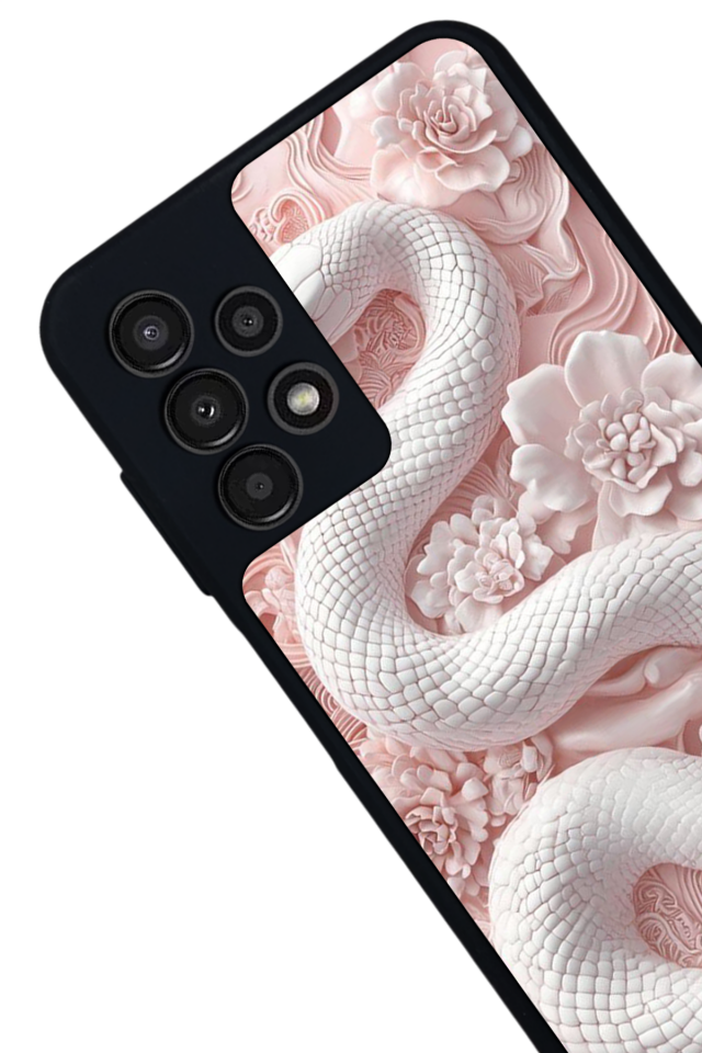 Samsung Galaxy A13 Uyumlu Yılan Tasarımlı Glossy Premium Kılıf