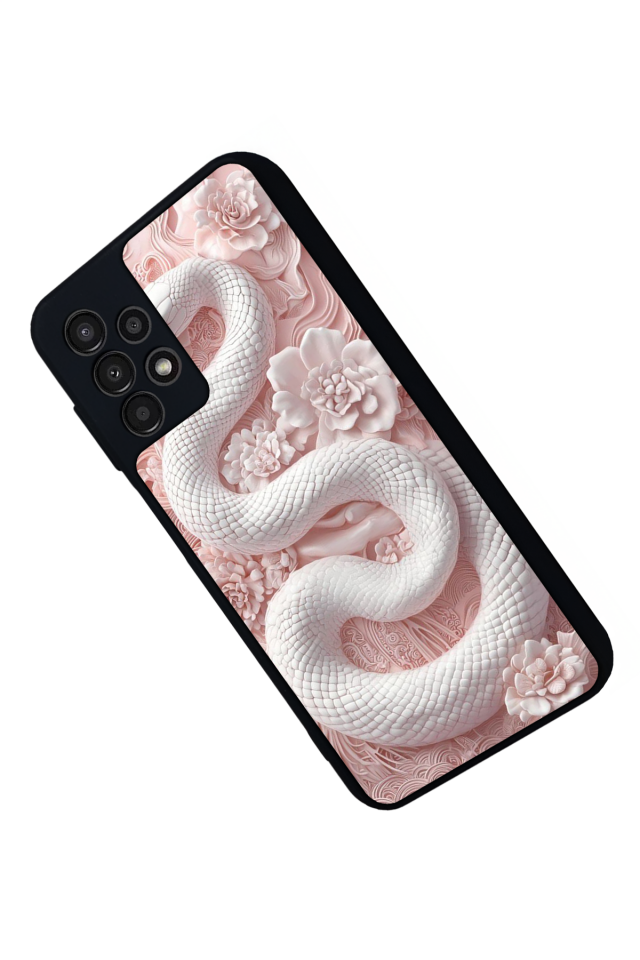 Samsung Galaxy A13 Uyumlu Yılan Tasarımlı Glossy Premium Kılıf