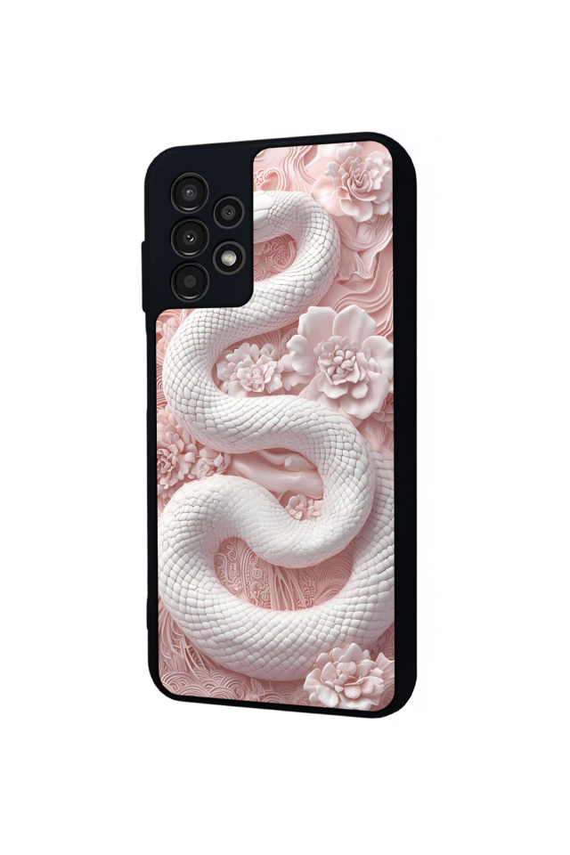 Samsung Galaxy A13 Uyumlu Yılan Tasarımlı Glossy Premium Kılıf