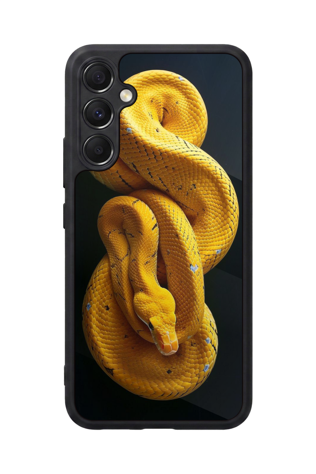 Samsung Galaxy M34 Uyumlu Yılan Tasarımlı Glossy Premium Kılıf