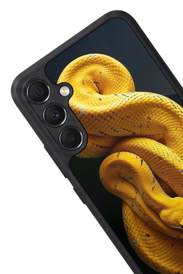 Samsung Galaxy M34 Uyumlu Yılan Tasarımlı Glossy Premium Kılıf