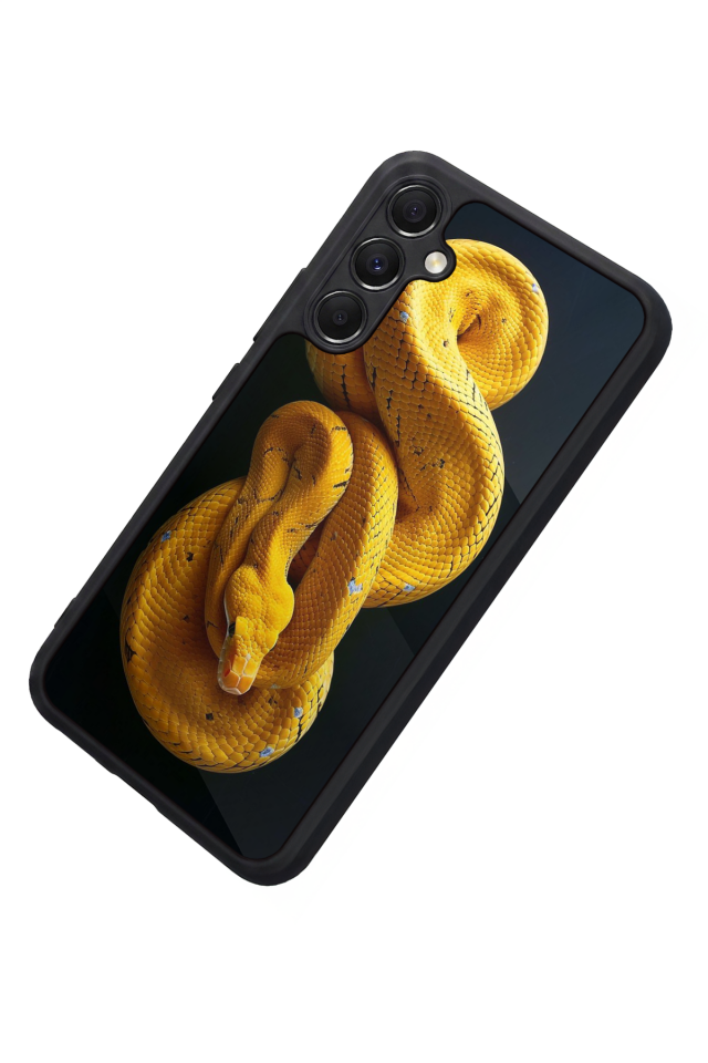 Samsung Galaxy M34 Uyumlu Yılan Tasarımlı Glossy Premium Kılıf