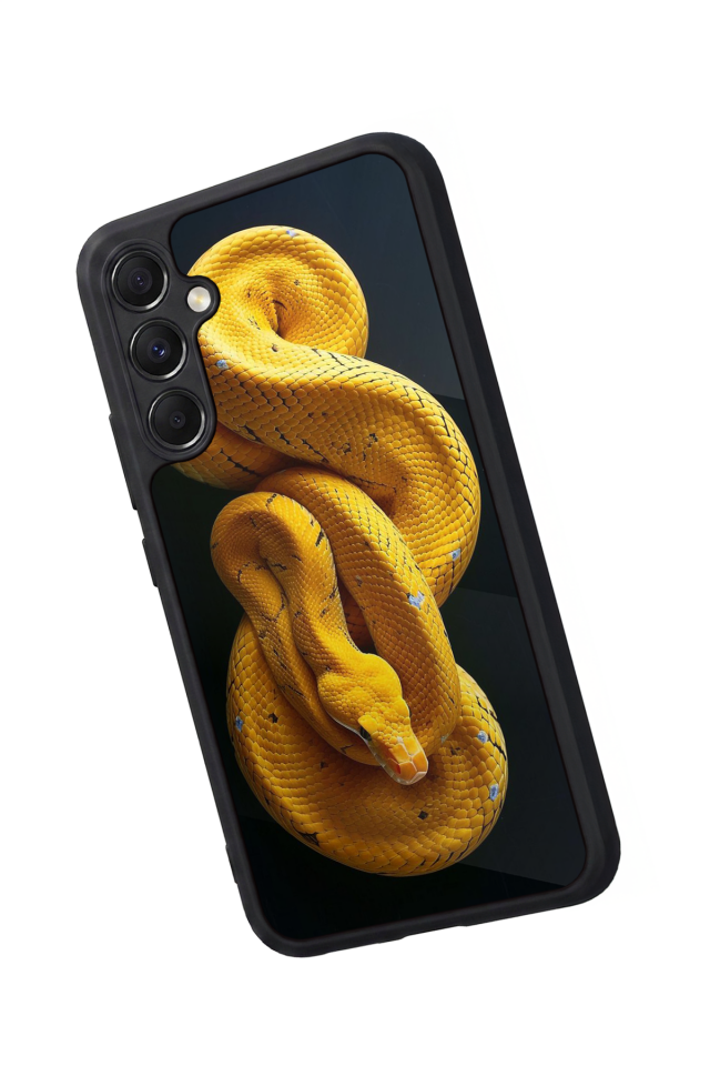 Samsung Galaxy M34 Uyumlu Yılan Tasarımlı Glossy Premium Kılıf