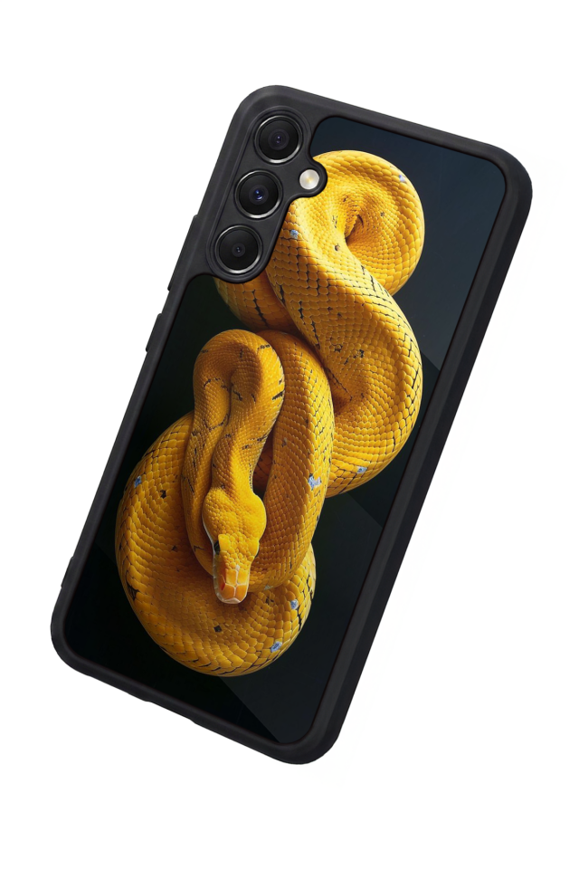 Samsung Galaxy M34 Uyumlu Yılan Tasarımlı Glossy Premium Kılıf