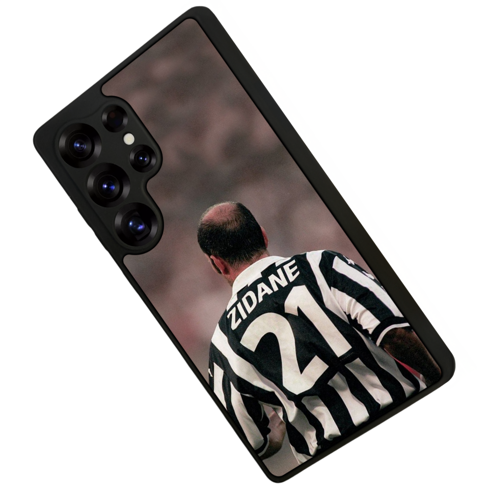 Samsung Galaxy S25 Ultra Uyumlu Zidane Tasarımlı Glossy Premium Kılıf