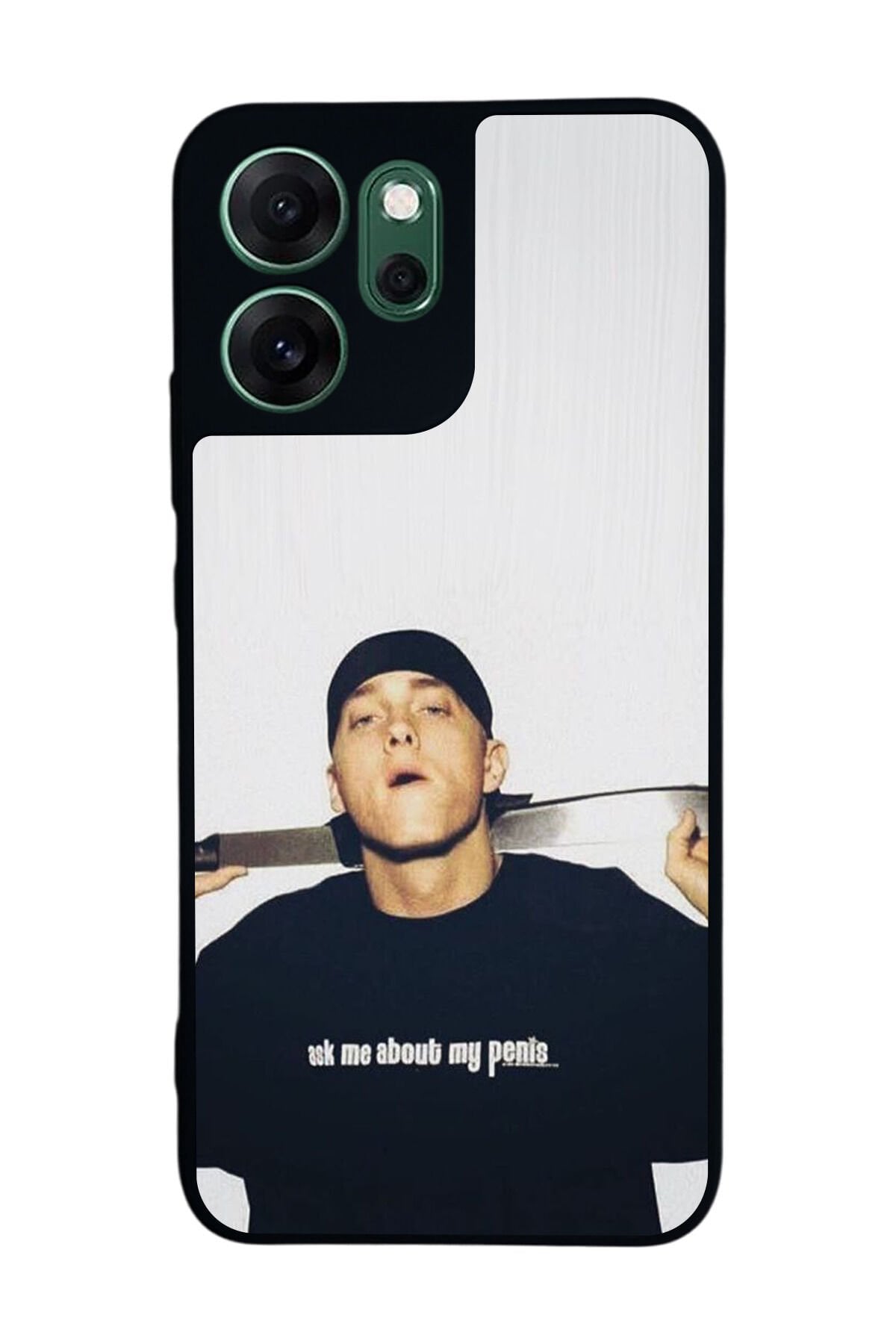 Oppo Reno 14F Uyumlu Eminem Tasarımlı Glossy Premium Kılıf