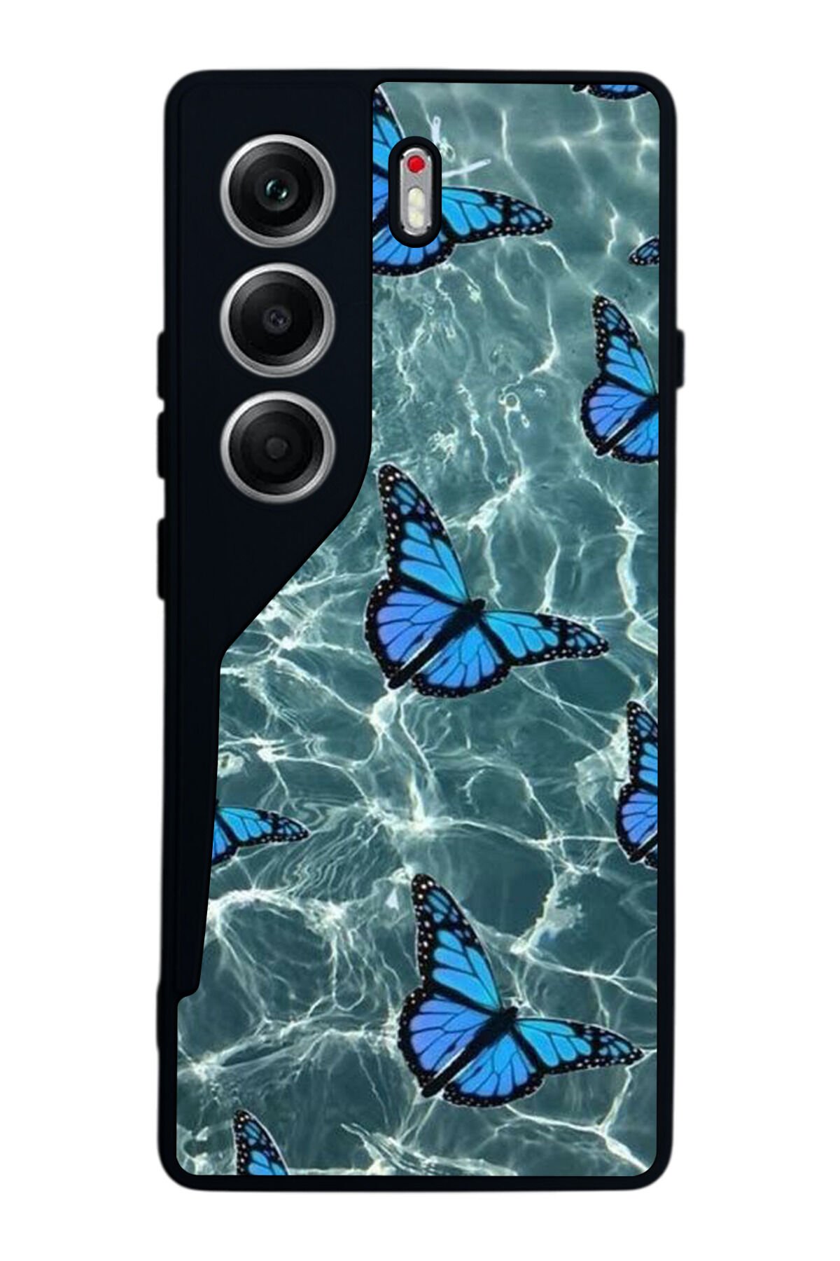 Tecno Camon 40 Uyumlu Kelebek Tasarımlı Glossy Premium Kılıf