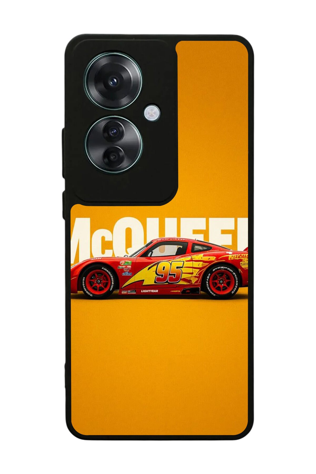 Oppo Reno 11F Uyumlu Şimsek McQueen Tasarımlı Glossy Premium Kılıf