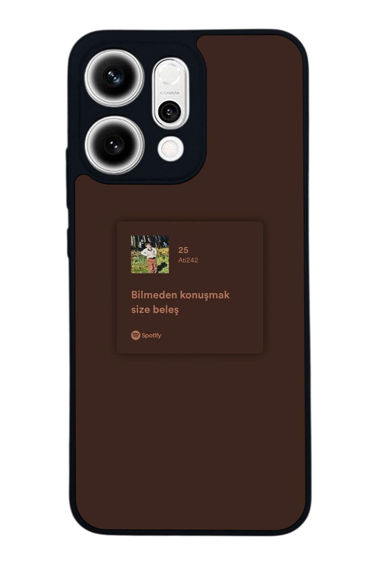 Oppo Reno 14 Uyumlu Sarki Sozleri Tasarımlı Glossy Premium Kılıf
