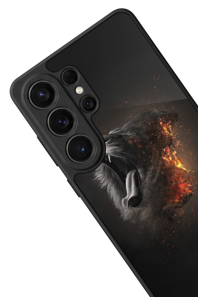 Samsung Galaxy S26 Ultra Uyumlu Aslan Tasarımlı Glossy Premium Kılıf