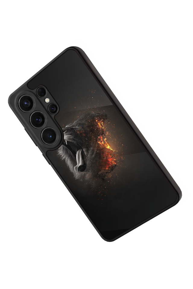 Samsung Galaxy S26 Ultra Uyumlu Aslan Tasarımlı Glossy Premium Kılıf