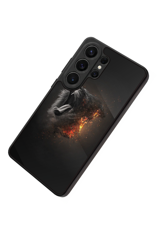 Samsung Galaxy S26 Ultra Uyumlu Aslan Tasarımlı Glossy Premium Kılıf