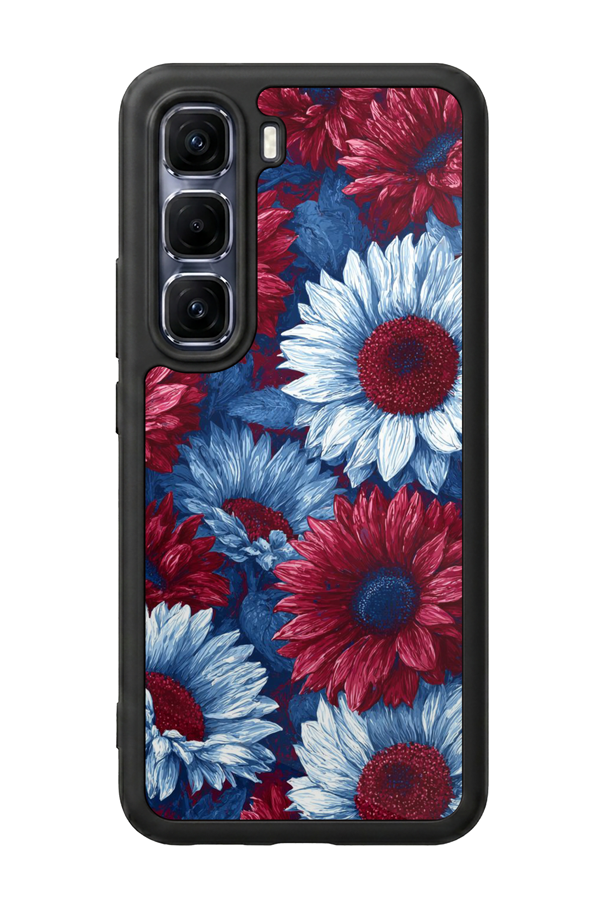 Infinix Hot 60 Pro Plus Uyumlu Cicek Tasarımlı Glossy Premium Kılıf
