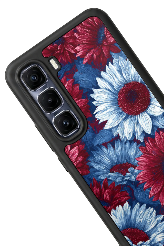 Infinix Hot 60 Pro Plus Uyumlu Cicek Tasarımlı Glossy Premium Kılıf