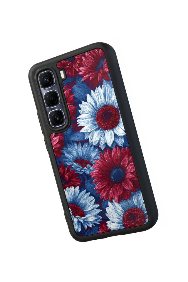 Infinix Hot 60 Pro Plus Uyumlu Cicek Tasarımlı Glossy Premium Kılıf