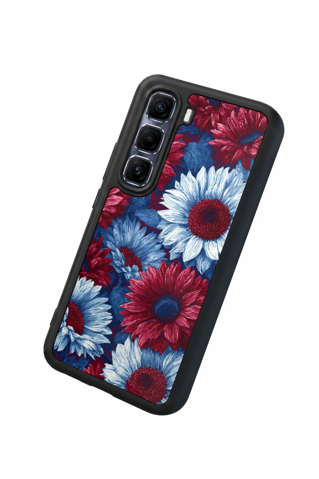 Infinix Hot 60 Pro Plus Uyumlu Cicek Tasarımlı Glossy Premium Kılıf
