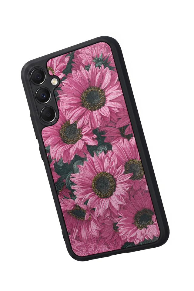 Samsung Galaxy A34 Uyumlu Cicek Tasarımlı Glossy Premium Kılıf