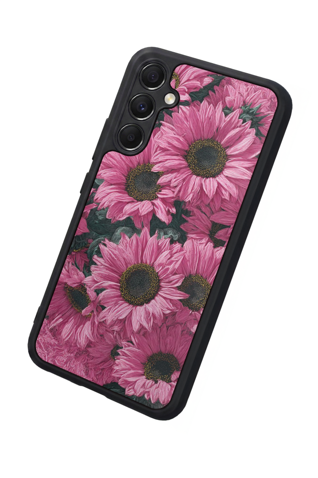 Samsung Galaxy A34 Uyumlu Cicek Tasarımlı Glossy Premium Kılıf