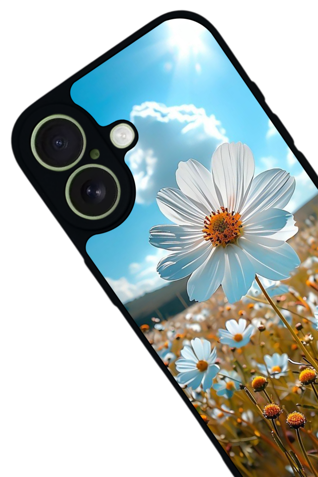 iPhone 17 Uyumlu Cicek Tasarımlı Glossy Premium Kılıf