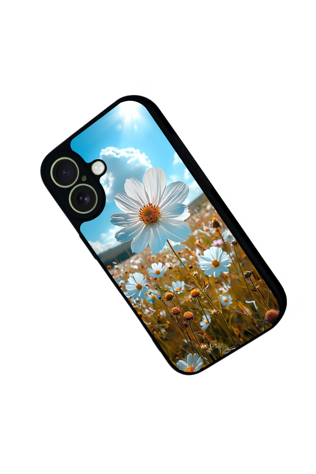 iPhone 17 Uyumlu Cicek Tasarımlı Glossy Premium Kılıf