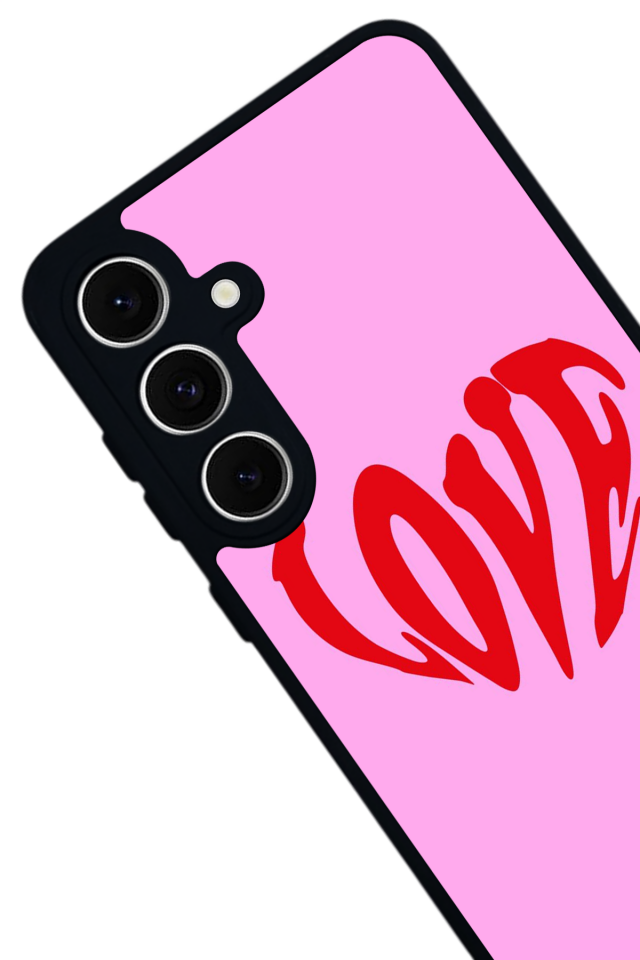 Samsung Galaxy A16 Uyumlu Kalp Love Tasarımlı Glossy Premium Kılıf