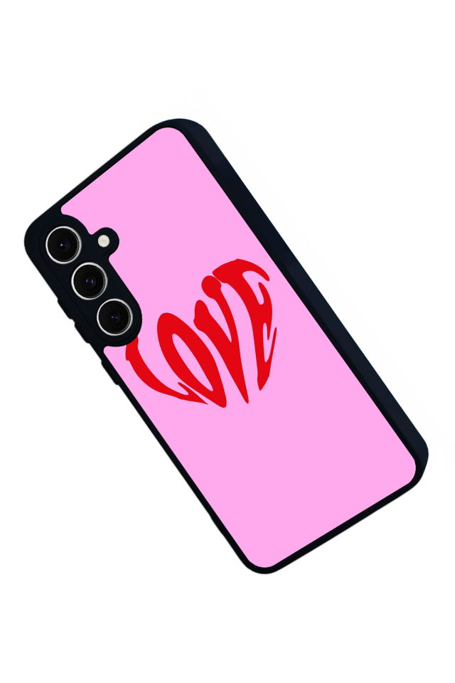 Samsung Galaxy A16 Uyumlu Kalp Love Tasarımlı Glossy Premium Kılıf