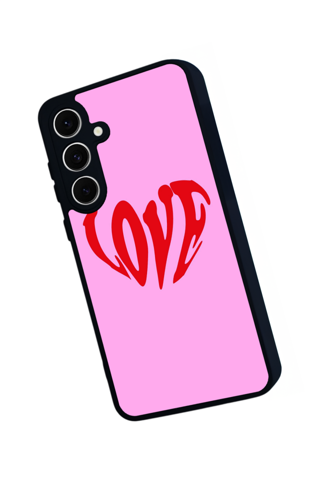 Samsung Galaxy A16 Uyumlu Kalp Love Tasarımlı Glossy Premium Kılıf