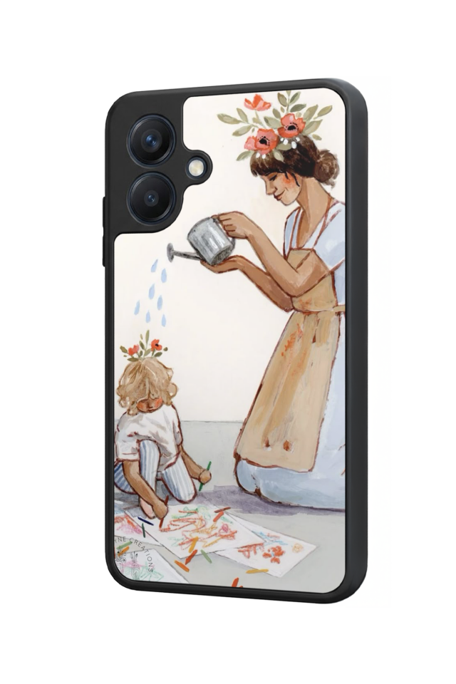 Samsung Galaxy A07 Uyumlu Kalp Love Tasarımlı Glossy Premium Kılıf