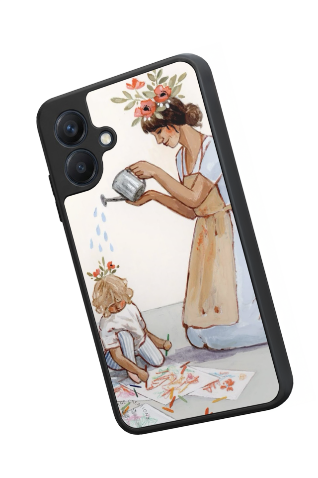 Samsung Galaxy A07 Uyumlu Kalp Love Tasarımlı Glossy Premium Kılıf