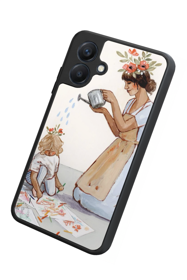 Samsung Galaxy A07 Uyumlu Kalp Love Tasarımlı Glossy Premium Kılıf