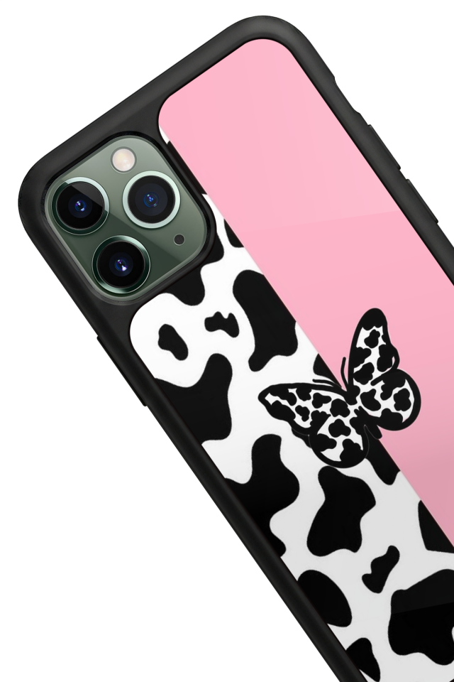 iPhone 11 Pro Uyumlu Kelebek Tasarımlı Glossy Premium Kılıf